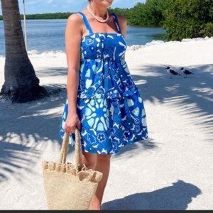 RHODE X TARGET Zinnia Floral Print Tiered Mini Dress Size XXL NWT